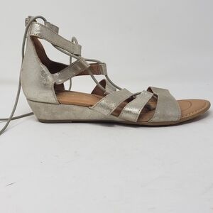 Born Dakar Gladiator Lace Up Gold Metallic Sandal